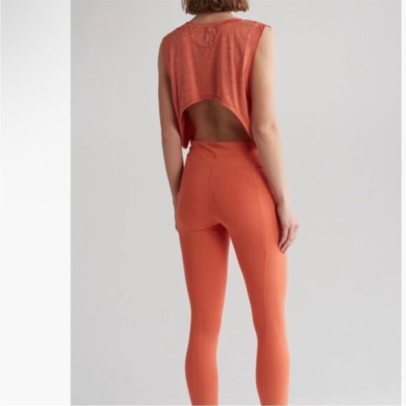 Free People Movement Off to the Races Sleeveless Jumpsuit, Copper, Medium. NWOT! - Picture 6 of 16